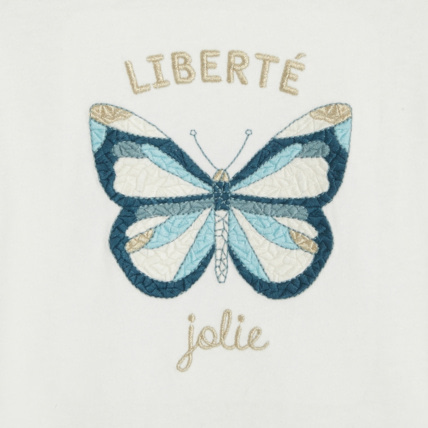 Avis T-shirt manches longues motif papillon blanc fille OKAIDI 2
