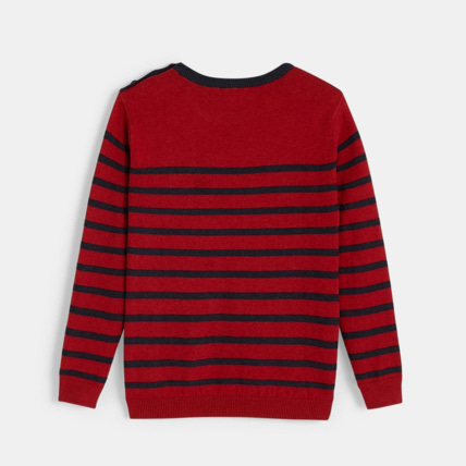 Avis Pull rayé rouge garçon OKAIDI 2