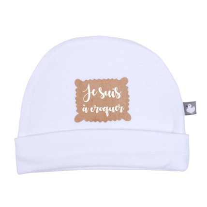 Avis Bonnet double pur coton Je suis à croquer BB AND CO 1