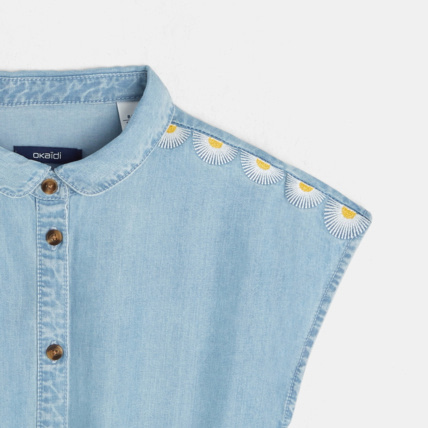 Avis Robe brodée bleue fille OKAIDI 3