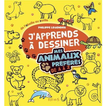 Avis J'apprends à dessiner : Mes animaux préférés de A à Z FLEURUS 1