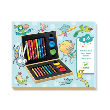 Avis Boîte de feutres de couleurs pour les petits                 DJECO 1