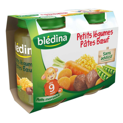 Avis Pot Petits légumes Pâtes Bœuf 2x200g Blédina 1