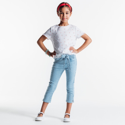 Avis Jean skinny 7/8è bleu fille OKAIDI 1