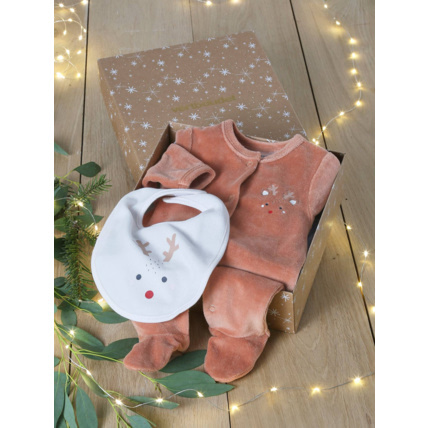 Avis Coffret Noël Renne dors-bien + bavoir bébé Vertbaudet 4