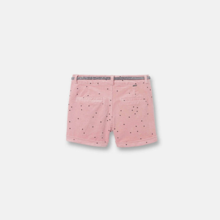 Avis Short en velours ceinturé rose fille OKAIDI 2