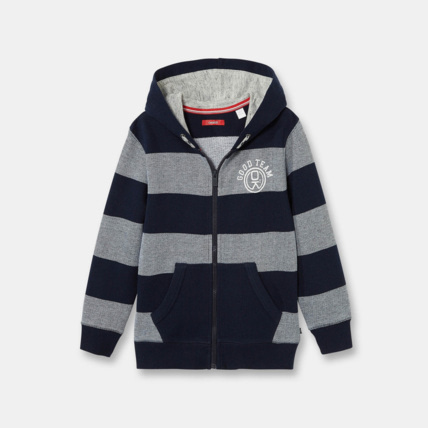 Avis Sweat-shirt à capuche bleu garçon OKAIDI 1