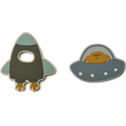 Avis Lot de 2 anneaux de dentition en silicone Gia Space LIEWOOD 1