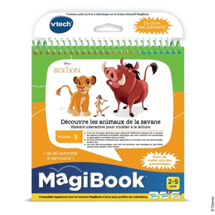 Avis Magibook - Le Roi Lion - Découvre les animaux de la savane VTech 1