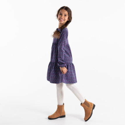 Avis Robe évasée en velours imprimé OKAIDI 1