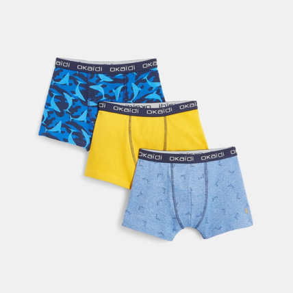 Avis Boxers (lot de 3) bleu garçon OKAIDI 1