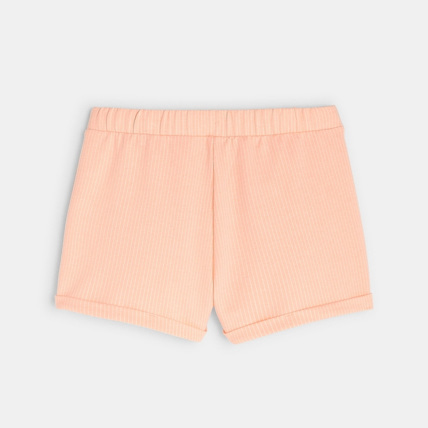 Avis Short en molleton rayé orange fille OKAIDI 3