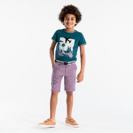 Avis T-shirt en coton piqué vert garçon OKAIDI 1