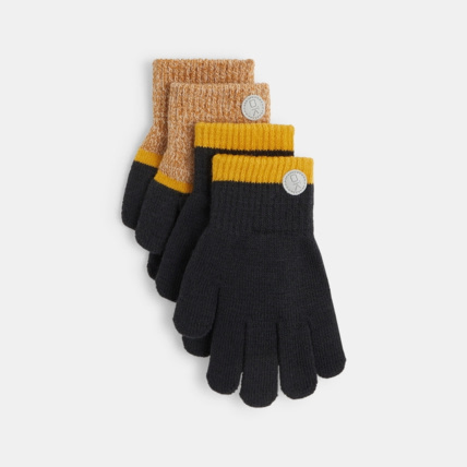 Avis Gants en tricot (lot de 2 paires) gris garçon OKAIDI 1