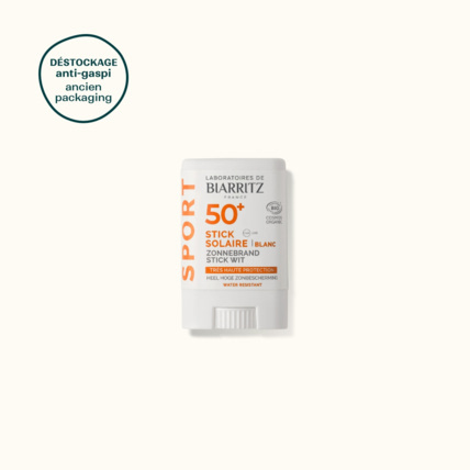 Avis Stick solaire blanc sport SPF50+ Laboratoires de Biarritz 1