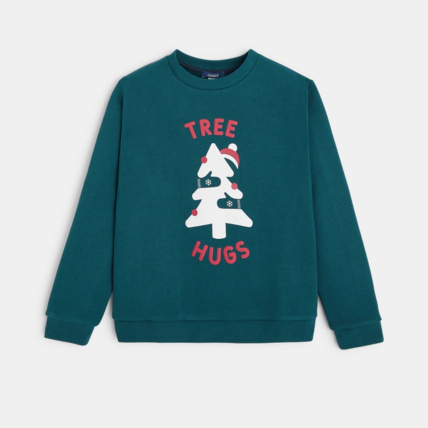 Avis Sweat-shirt de Noël motif sapin vert garçon OKAIDI 1