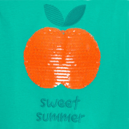 Avis T-shirt à sequins magiques vert fille OKAIDI 2