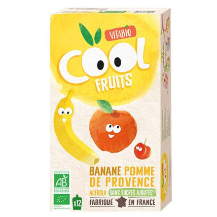 Avis Cool Fruits - Banane Pomme de Provence Acérola Babybio 1