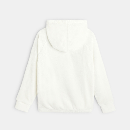 Avis Sweat-shirt à capuche en velours motif pingouin blanc fille OKAIDI 4
