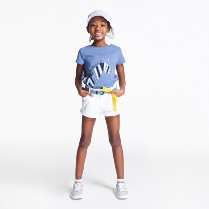 Avis T-shirt motif animal bleu fille OKAIDI 4