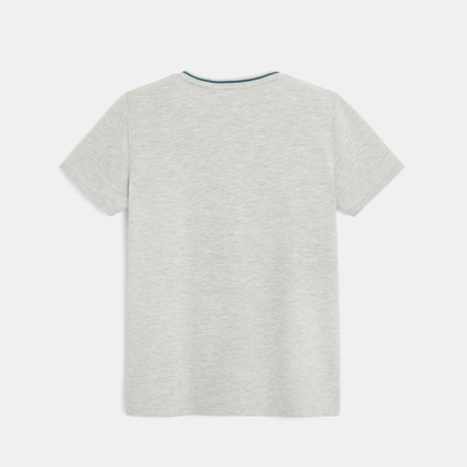 Avis T-shirt à message en jersey piqué gris garçon OKAIDI 3