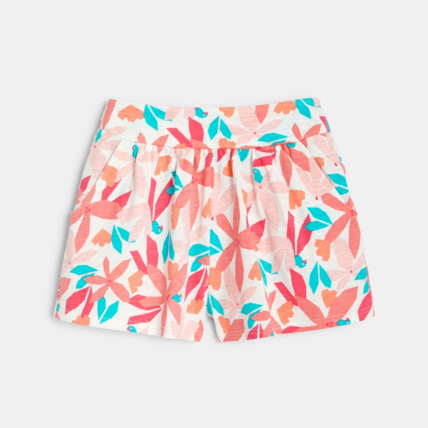 Avis Short en jersey imprimé rose fille OKAIDI 1
