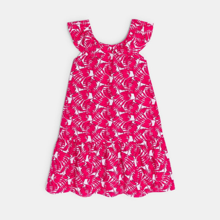 Avis Robe chic imprimée rose fille OKAIDI 1