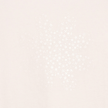 Avis T-shirt manches courtes à motif irisé Fleur rose fille OKAIDI 2