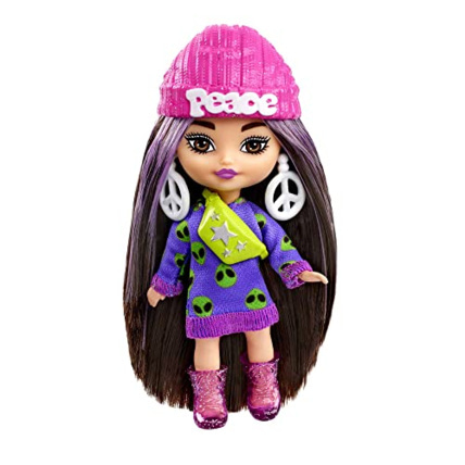 Avis Barbie Extra Mini Minis - bruns avec robe pull alien BARBIE 1
