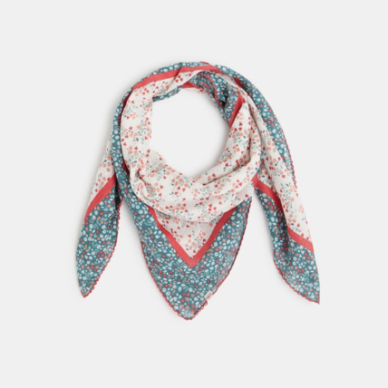 Avis Foulard imprimé en popeline vert fille OKAIDI 2