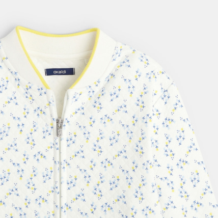 Avis Blouson bomber en molleton imprimé fille OKAIDI 2