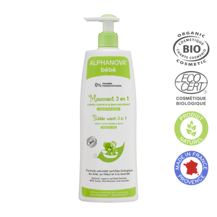 Avis Moussant 3 en 1 bio ALPHANOVA 1