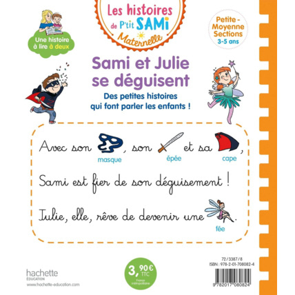 Avis Les histoires de P'tit Sami Maternelle : Sami et Julie se déguisent HACHETTE JEUNESSE 2