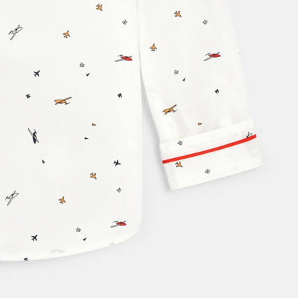Avis Chemise en popeline motif avions blanche garçon OKAIDI 3