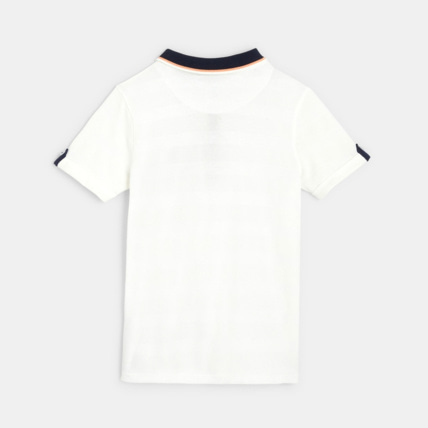 Avis Polo manches courtes en coton piqué blanc garçon OKAIDI 3