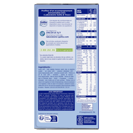 Avis Calisma POCKET 2, Lait en poudre en doses pré-mesurées Laboratoire Gallia 7