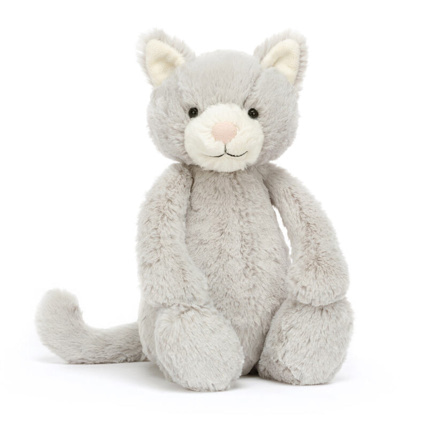 Avis Peluche Chaton Bashful Medium - Grey Jellycat 1