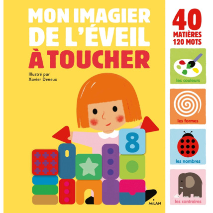 Avis Livre Mon imagier de l'éveil à toucher MILAN 1