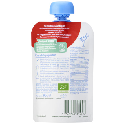 Avis Brassé fraise mûre Bio Good Goût 2