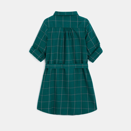 Avis Robe chemise imprimée verte fille OKAIDI 2