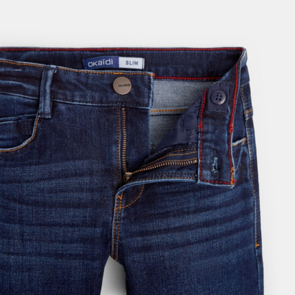 Avis Jean slim denim chaud dark blue bleu garçon OKAIDI 2