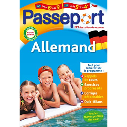 Avis Passeport Allemand De la 6e à la 5e - Cahier de vacances 2023 Hachette Éducation 1