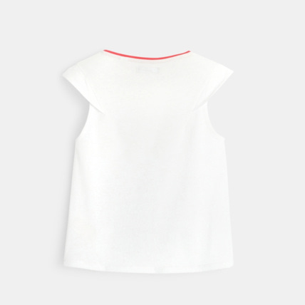 Avis T-shirt à message et sequins rose fille OKAIDI 2