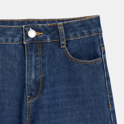 Avis Jean jambes larges bleu fille OKAIDI 3