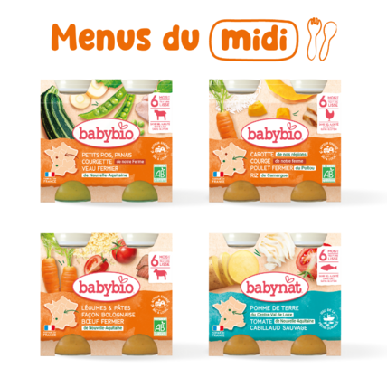 Avis Pack repas bébé midi 6 mois Babybio 1