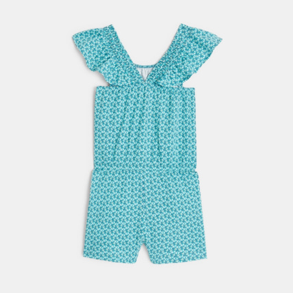 Avis Combishort en jersey imprimé bleu fille OKAIDI 4