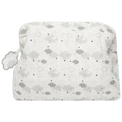 Avis Trousse de toilette en coton imprimé nuages Prémaman 1