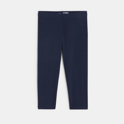 Avis Legging court en jersey bleu fille OKAIDI 1