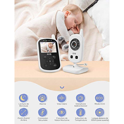 Avis Babyphone vidéo 2.4 pouces GHB 2