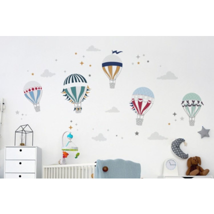 Avis Sticker montgolfières colorées et nuages Mon Lit Cabane 4